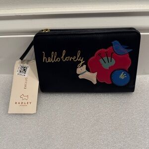 Radley London hello love dark blue wallet NWT